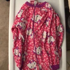 Hello kitty footy pajamas